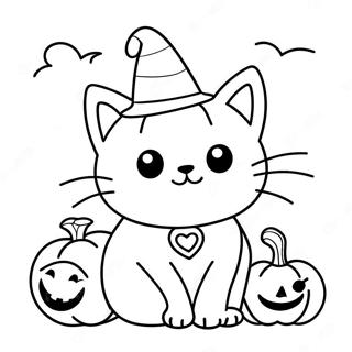 Pagina Para Colorir Do Gato De Halloween 19328-16151