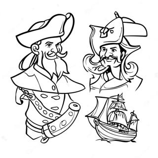 Piratas Páginas Para Colorir