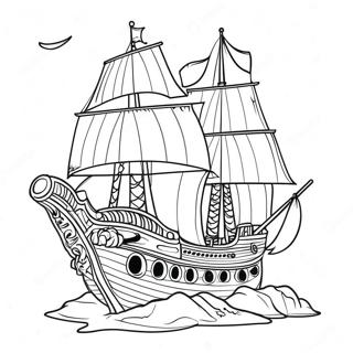 Pagina Para Colorir Do Navio Pirata Dos Bucaneiros 19359-16179