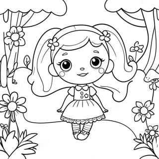 Pagina Para Colorir Das Bonecas Lalaloopsy Em Um Jardim Magico 19419-16227