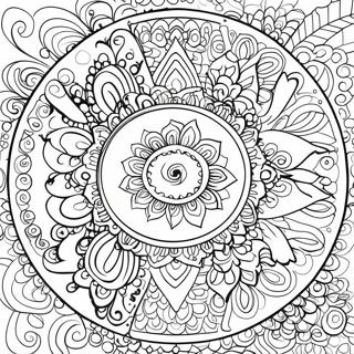 Pagina Para Colorir Do Mandala Colorido Do Chakra 19639-18361