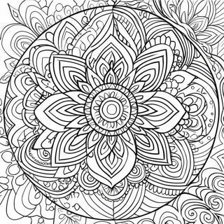 Pagina Para Colorir Do Mandala Colorido Do Chakra 19639-18363