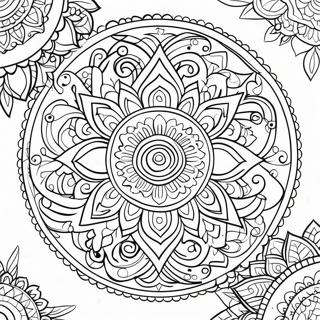 Pagina Para Colorir Do Mandala Colorido Do Chakra 19639-18364