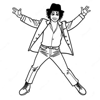 Pagina Para Colorir Do Michael Jackson Dancando Moonwalk 1982-1629