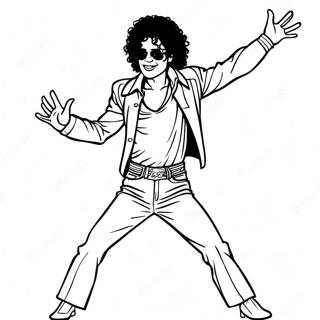 Pagina Para Colorir Do Michael Jackson Dancando Moonwalk 1982-1632