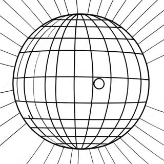 Pagina Para Colorir Da Bola De Disco Brilhante Em Uma Casa Noturna 19959-18617