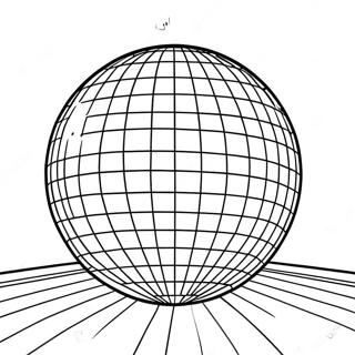 Pagina Para Colorir Da Bola De Disco Brilhante Em Uma Casa Noturna 19959-18618