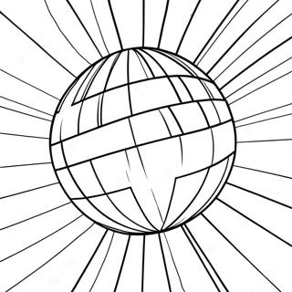 Pagina Para Colorir Da Bola De Disco Brilhante Em Uma Casa Noturna 19959-18619