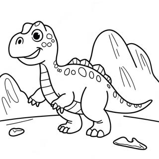 Pagina Para Colorir De Dinossauro 1-2