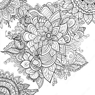 Pagina Para Colorir Mandala De Henna 20069-18696