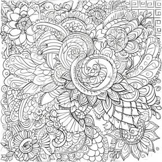 Pagina Para Colorir Padroes Intricados De Henna 20070-18697