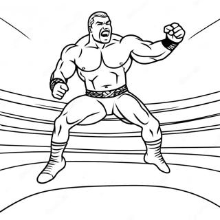 Pagina Para Colorir Do Lutador Da Wwe Pulando Sobre O Oponente 20111-18724