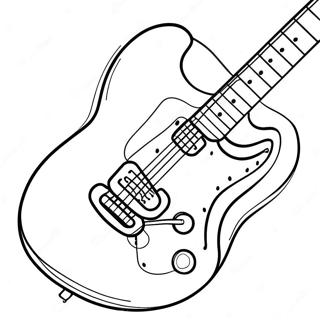 Pagina Para Colorir Da Banda De Rock Com Guitarra Eletrica 20182-18770