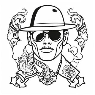 Pagina Para Colorir De Designs De Tatuagem Gangsta Legais 2022-1661