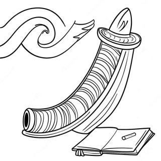 Pagina Para Colorir Do Shofar Do Yom Kipur 20262-18836