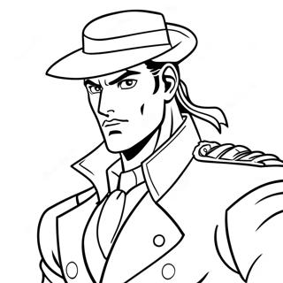 Pagina Para Colorir Do Jotaro Kujo Em Acao 20322-18881