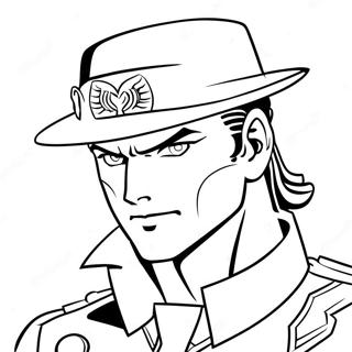 Pagina Para Colorir Do Jotaro Kujo Em Acao 20322-18883