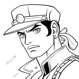 Pagina Para Colorir Do Jotaro Kujo Em Acao 20322-18884