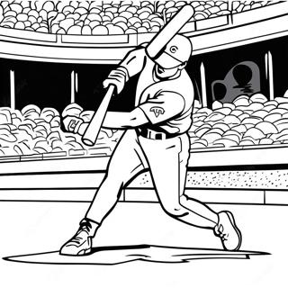 Pagina Para Colorir Do Jogador Do Chicago Cubs Batendo Um Home Run 20342-18898