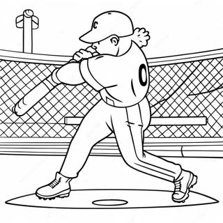 Pagina Para Colorir Do Jogador Do Chicago Cubs Batendo Um Home Run 20342-18899