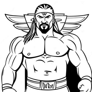 Pagina Para Colorir Personalizada Do Superastro Da Wwe 20392-18937