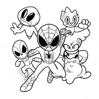 Pagina Para Colorir Homem Aranha E Sonic Juntos 20422-18961