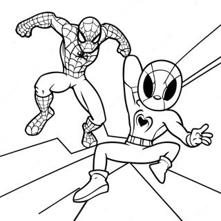 Pagina Para Colorir Homem Aranha E Sonic Juntos 20422-18963