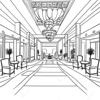 Pagina Para Colorir Do Lobby De Hotel Luxuoso 20492-19019