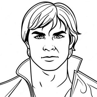 Pagina Para Colorir Do Damon Salvatore Em Acao 20522-19044