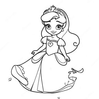 Pagina Para Colorir Das Princesas Disney Adoraveis Para O Dia Dos Namorados 2052-1686