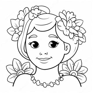 Pagina Para Colorir De Tia Fofinha Com Flores 20582-19089