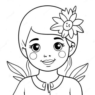 Pagina Para Colorir De Tia Fofinha Com Flores 20582-19090