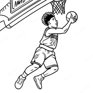 Pagina Para Colorir De Lamelo Ball Em Acao De Enterrada 20592-19097