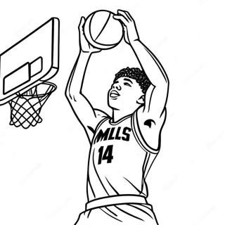 Pagina Para Colorir De Lamelo Ball Em Acao De Enterrada 20592-19098