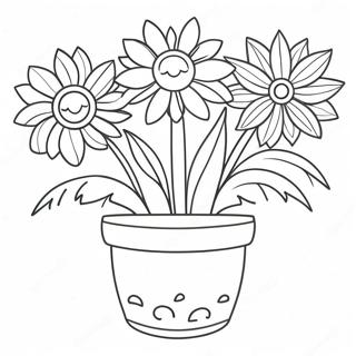 Pagina Para Colorir De Vaso De Flores 20611-19110