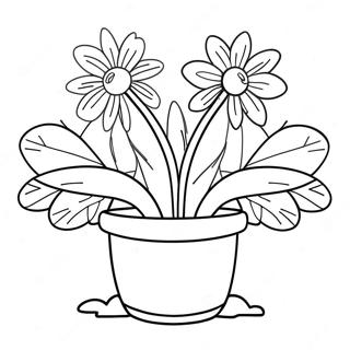 Pagina Para Colorir De Vaso De Flores 20611-19111