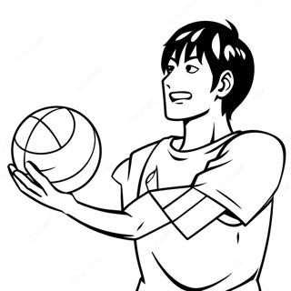 Pagina Para Colorir De Kageyama Tobio Servindo A Bola 20662-19153