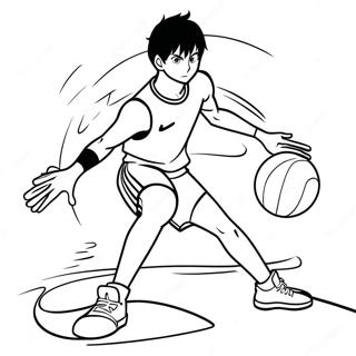 Pagina Para Colorir De Kageyama Tobio Servindo A Bola 20662-19154