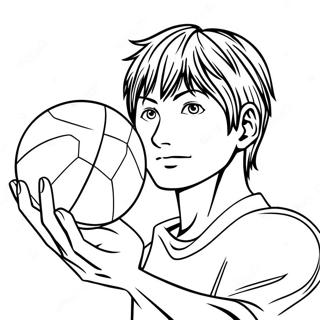 Pagina Para Colorir De Kageyama Tobio Servindo A Bola 20662-19155