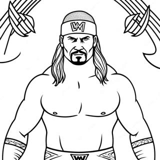 Pagina Para Colorir Da Wwe 20711-19190