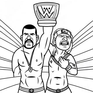 Pagina Para Colorir Da Luta Pelo Campeonato Da Wwe 20712-19193