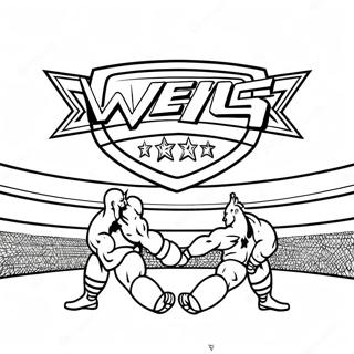 Pagina Para Colorir Da Luta Pelo Campeonato Da Wwe 20712-19194