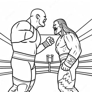 Pagina Para Colorir Da Luta Pelo Campeonato Da Wwe 20712-19195