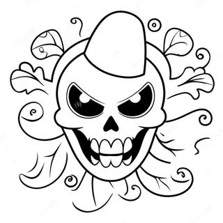 Pagina Para Colorir Do Logo Assustador Do Spirit Halloween 20722-19201