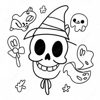 Pagina Para Colorir Do Logo Assustador Do Spirit Halloween 20722-19202