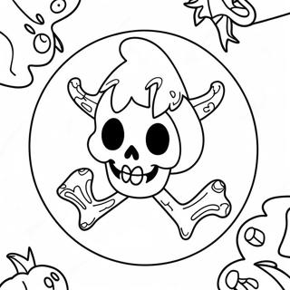 Pagina Para Colorir Do Logo Assustador Do Spirit Halloween 20722-19204