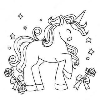 Pagina Para Colorir Do Unicornio De Aniversario 20741-19215