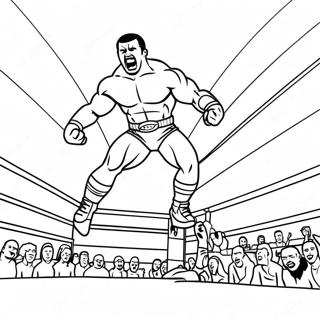 Pagina Para Colorir Do Lutador Da Wwe Pulando Sobre O Oponente 20752-19226