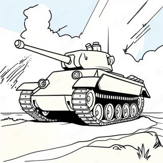 Pagina Para Colorir De Tanque Da Segunda Guerra Mundial 20792-19246