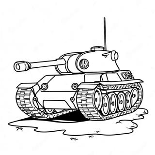 Pagina Para Colorir De Tanque Da Segunda Guerra Mundial 20792-19247